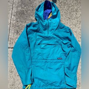 Vtg 80s/90s Columbia ski snowboarding hiking hi neck anorak